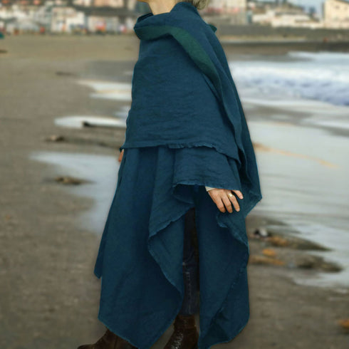 Poncho unisex din canepa. Poncho pentru doamne. Poncho pentru domni.